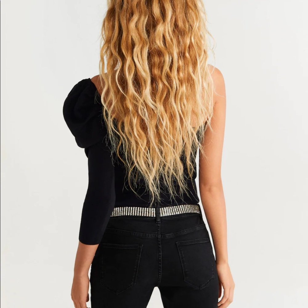 NWT Mango Puff sleeve top - Picture 6 of 9